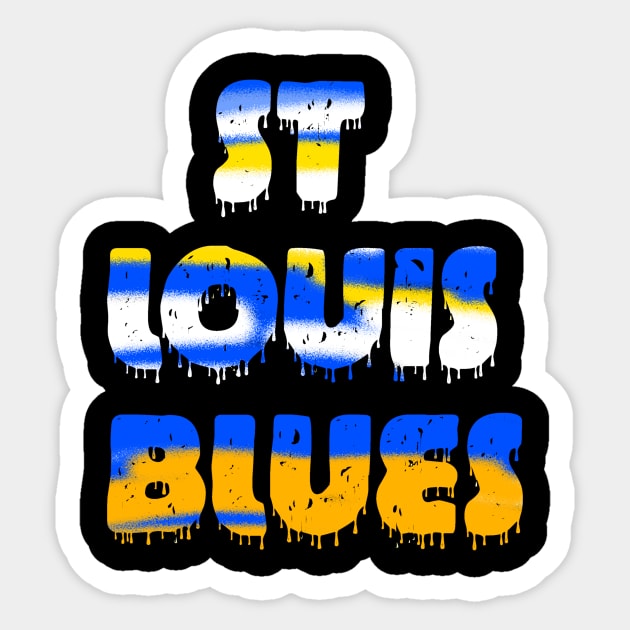 St louis blues Sticker by Cahya. Id